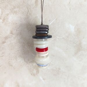 Handmade Snowman button Christmas tree ornament for the holiday season gifts ☃️❄